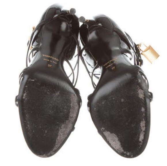 Tom Ford Patent Padlock Sandals - Picture 5 of 5